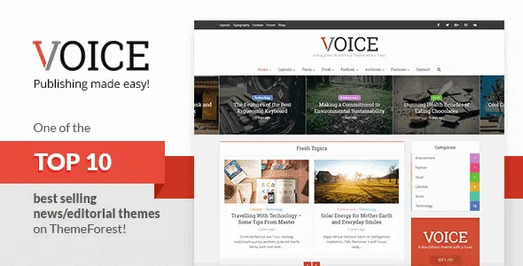 Voice – Clean News Magazine Wordpress Theme featured image