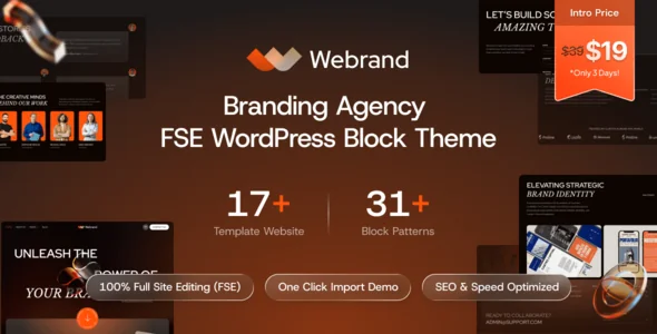 Webrand - Branding Agency Gutenverse FSE WordPress Block Theme featured image