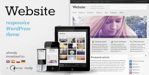 Website – Responsive Wordpress Theme featured image