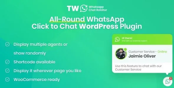 WhatsApp Chat for WordPress and WooCommerce featured image