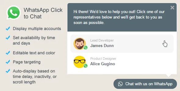 Whatsapp Click To Chat Plugin For Wordpress featured image