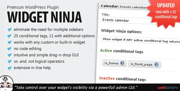 Widget Ninja – Ultimate Widget Controller featured image