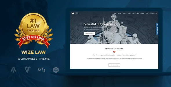 Wizelaw – Law Services Lawyer & Attorney Business Wordpress featured image