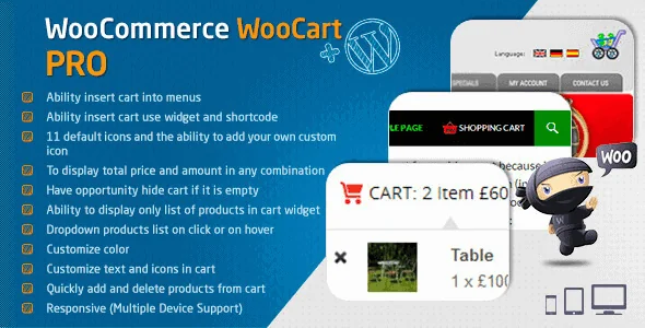 WooCart Pro - Dropdown Cart for WooCommerce featured image