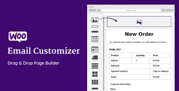 Woocommerce Email Customizer With Drag And Drop Email Builder featured image