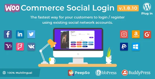 Woocommerce Social Login – Wordpress Plugin featured image
