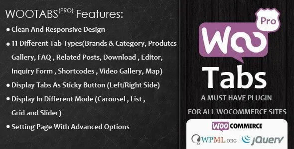 Woocommerce Tabs Pro – Extra Tabs For Product Page featured image