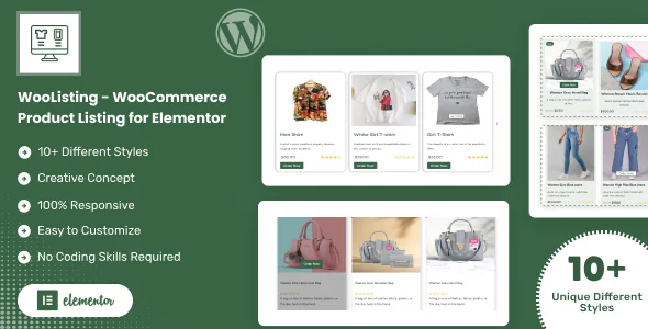 WooListing - WooCommerce Product Listing for Elementor featured image