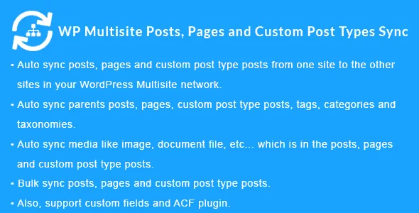 WordPress Multisite Posts, Pages and Custom Post Type Posts Sync featured image