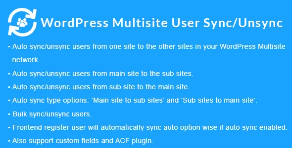 WordPress Multisite User Sync/Unsync featured image