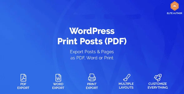 WordPress Print Posts & Pages (PDF) featured image