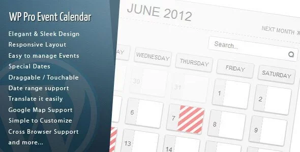 Wordpress Pro Event Calendar featured image