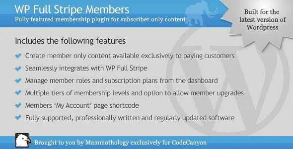 WP Full Stripe Members - Add-on for WP Full Stripe featured image