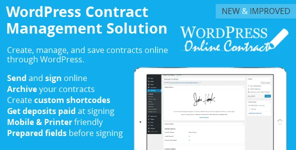 WP Online Contract featured image