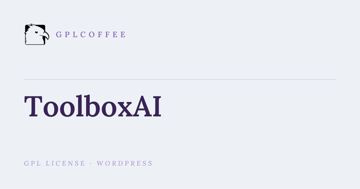Download ToolboxAI v2.0.1 - AI Tools Directory SaaS | GPLCoffee